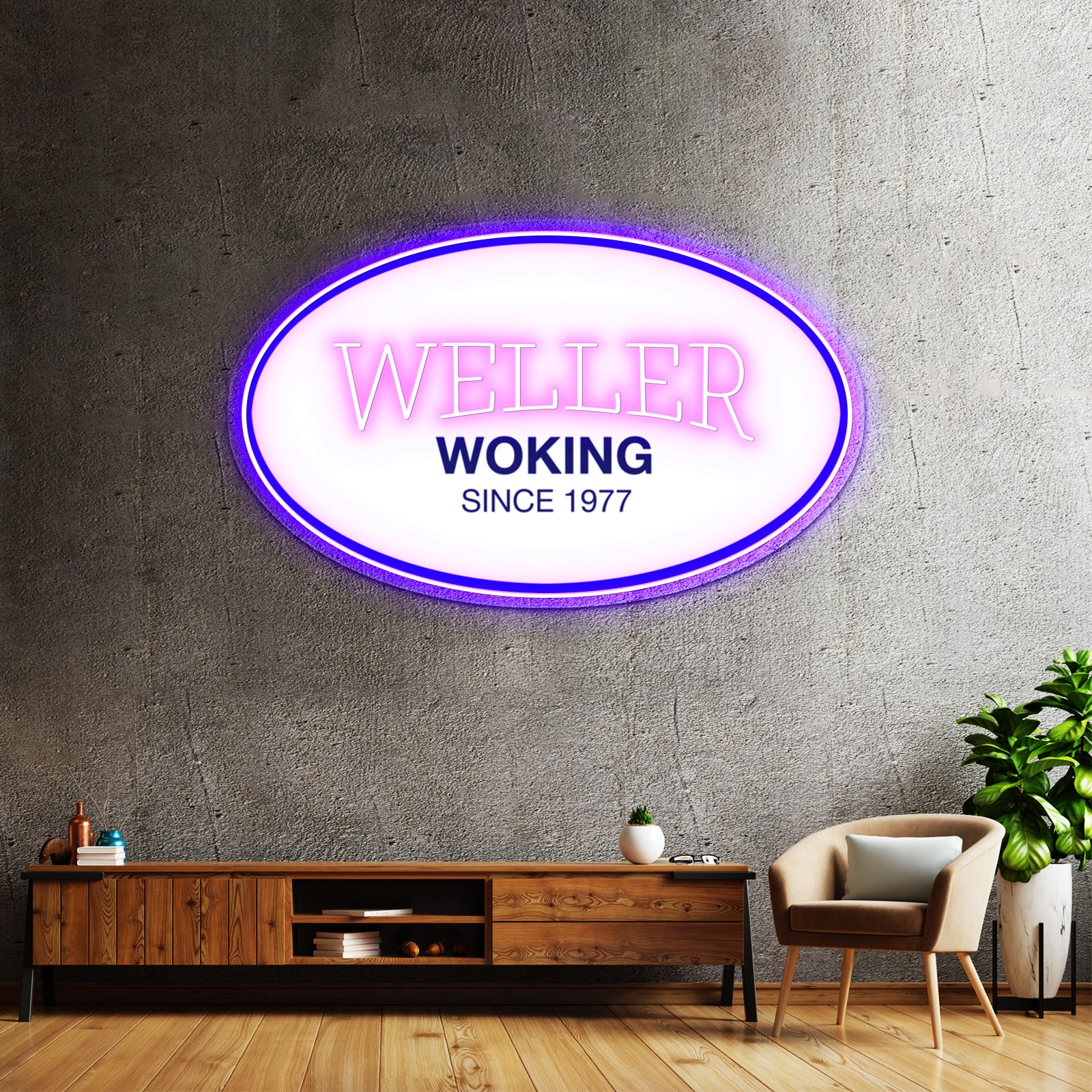 Paul Weller Woking Artwork Neon Wall Sign | Shineneon