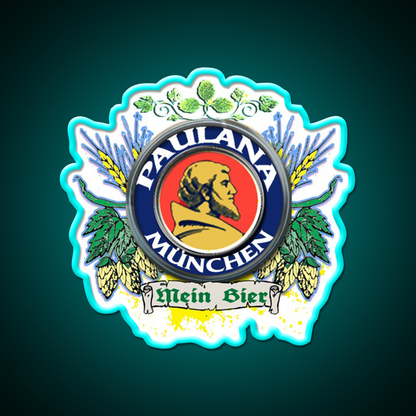 Paulaner Munchen Beer One Of Germanys Beer Bar Decor Led Neon Sign Rgb Color - Size and dimension reference