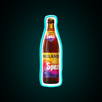 Paulaner Spezi Beer Bar Decor Led Neon Sign Rgb Color - Size and dimension reference