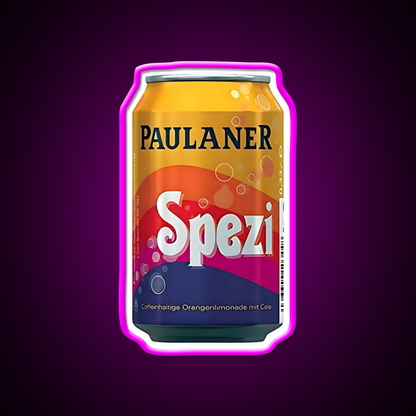 Paulaner Spezi Beer Bar Decor Led Neon Sign Home Bar Decor Rgb Color - Neon sign mounted on wall in room