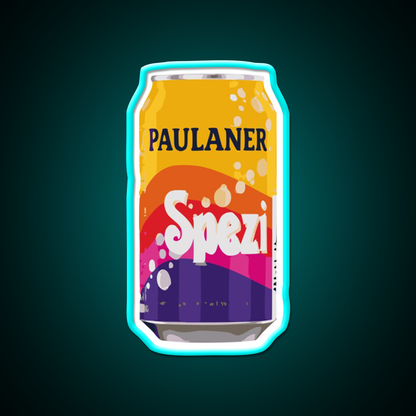 Paulaner Spezi Beer Bar Decor Led Neon Sign Wall Art Rgb Color - Size and dimension reference