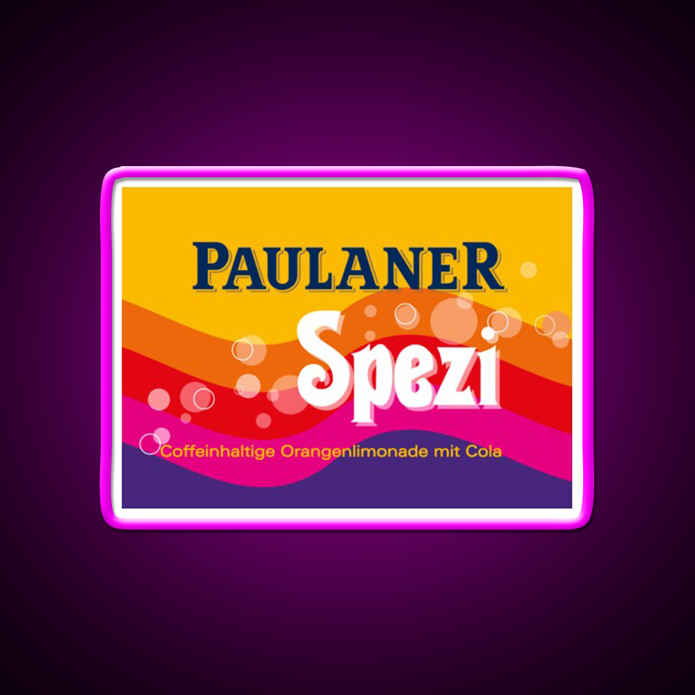 Paulanerspezi Munich Beer Bar Decor Led Neon Sign Wall Art Rgb Color - Neon sign mounted on wall in room