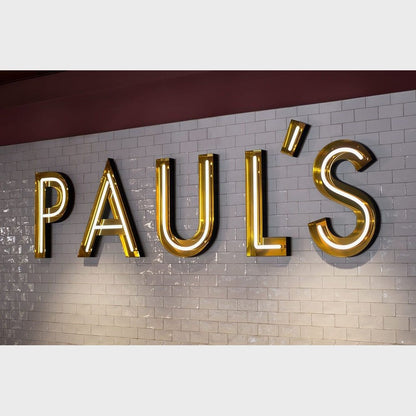 Pauls 3D Backlit Channel Letters Led Light Sign - Shineneon