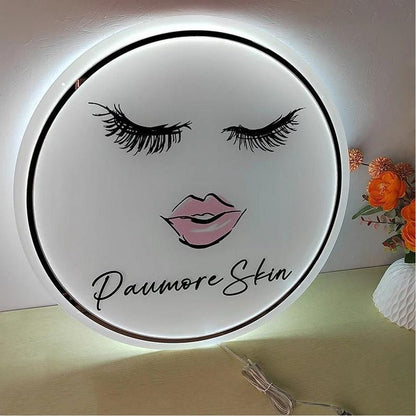 Paumore Skin Acrylic Business Logo Sign - Shineneon