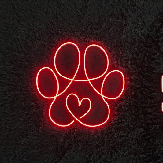 Paw Led Sign