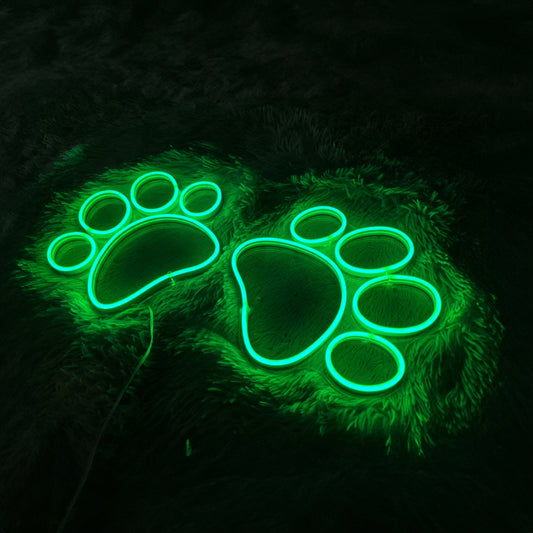 Paw Led Sign Wall Decor