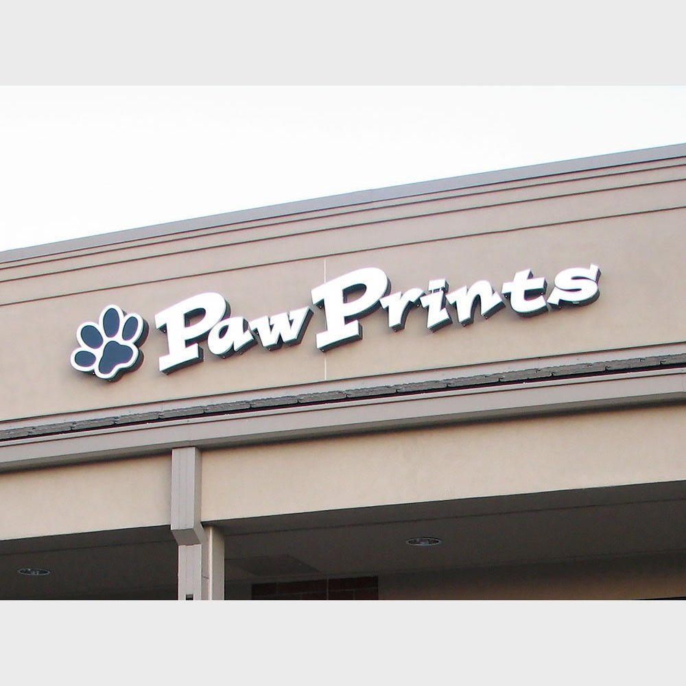 Paw Prints 3D Backlit Channel Letters Led Light Sign - Shineneon