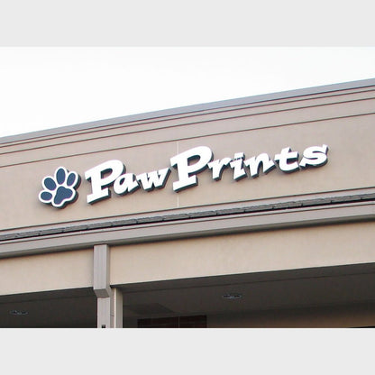 Paw Prints 3D Backlit Channel Letters Led Light Sign - Shineneon