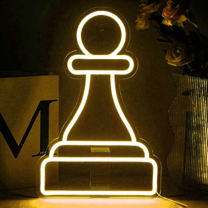 Pawn Chess Piece Led Light - Shineneon