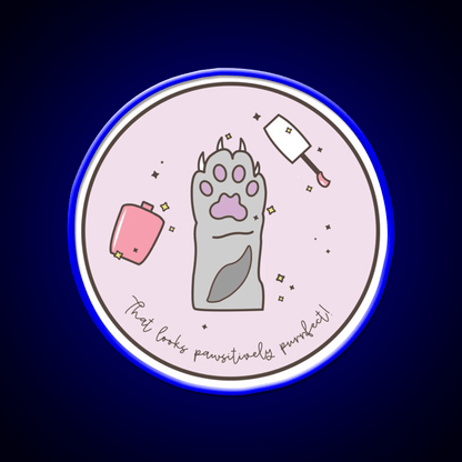 Pawsitively Purrfect Cat Paw Nail Salon Led Neon Sign Rgb Color - Shineneon