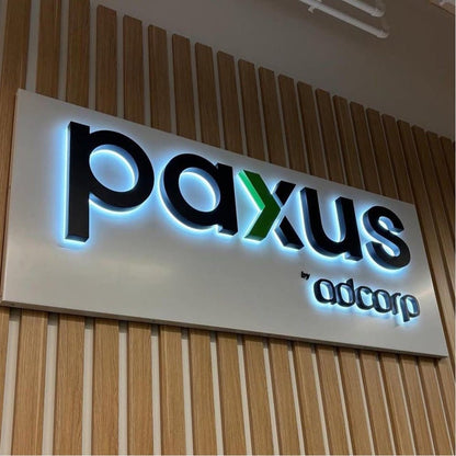 Paxus Adcorp 3D Backlit Channel Letters Led Light Sign - Shineneon
