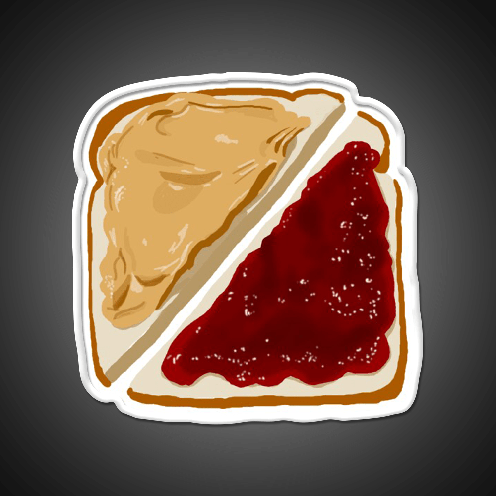 Pb And J Snack Food Led Neon Sign For Snack Room Rgb Color - Shineneon