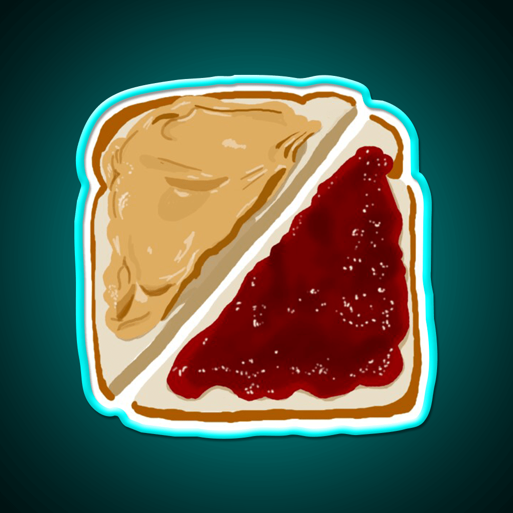 Pb And J Snack Food Led Neon Sign For Snack Room Rgb Color - Shineneon