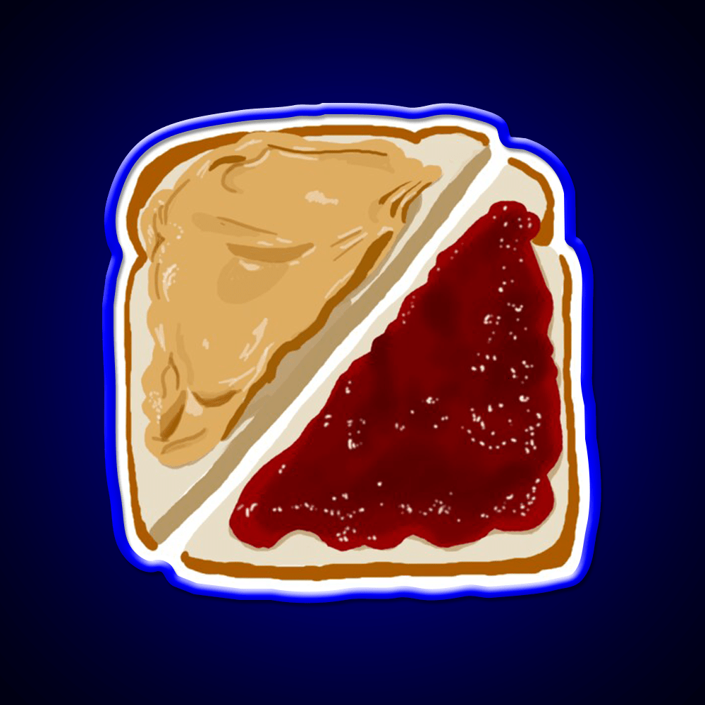 Pb And J Snack Food Led Neon Sign For Snack Room Rgb Color - Shineneon