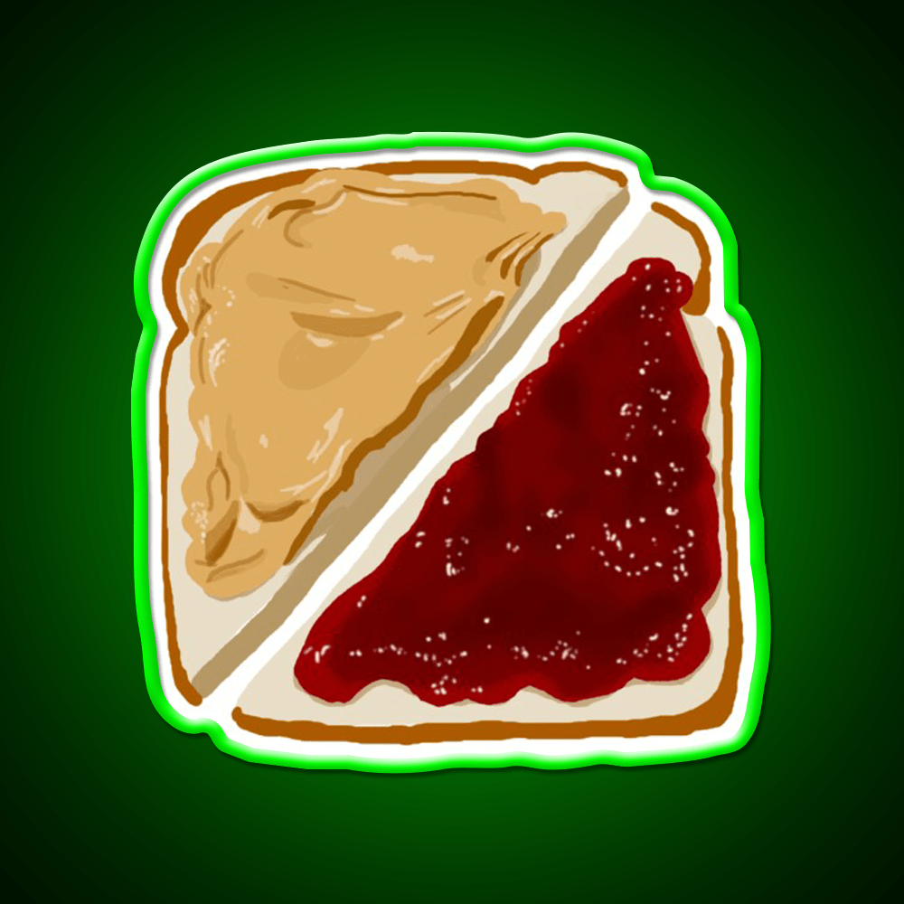 Pb And J Snack Food Led Neon Sign For Snack Room Rgb Color - Shineneon