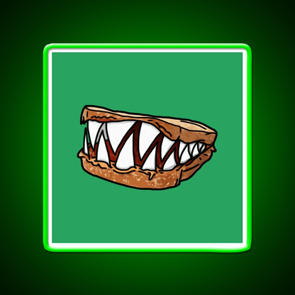 Pb And Jaws Fast Food Led Neon Sign For Burger Place Rgb Color - Shineneon