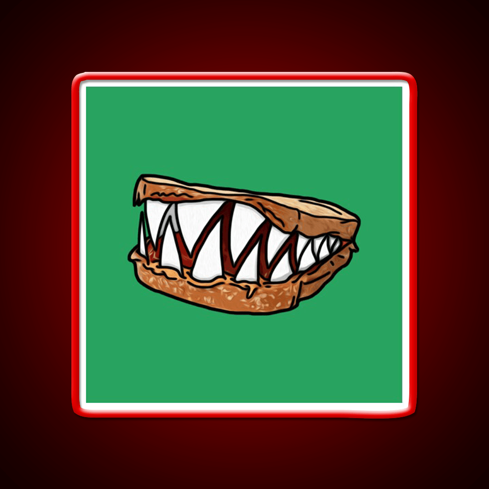 Pb And Jaws Fast Food Led Neon Sign For Burger Place Rgb Color - Shineneon