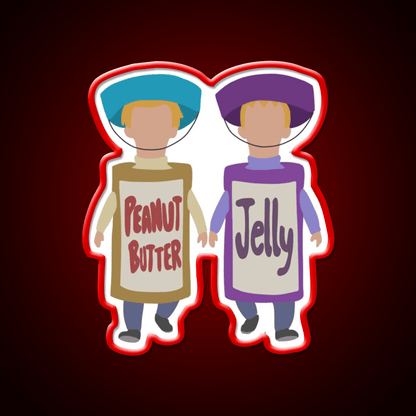 Pb J Andy And Ollie Fast Food Led Neon Sign For Burger Place Rgb Color - Shineneon