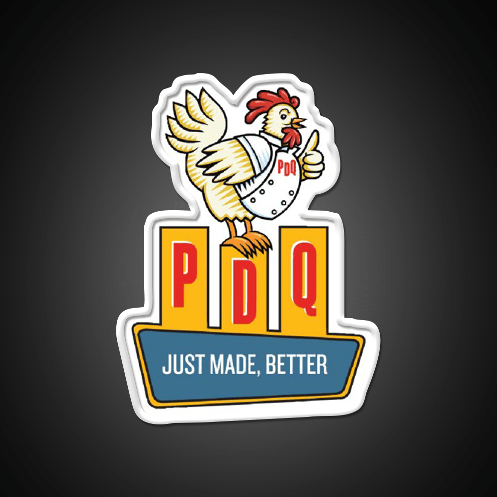 Pdq Fast Food Led Neon Sign For Burger Place Rgb Color - Shineneon