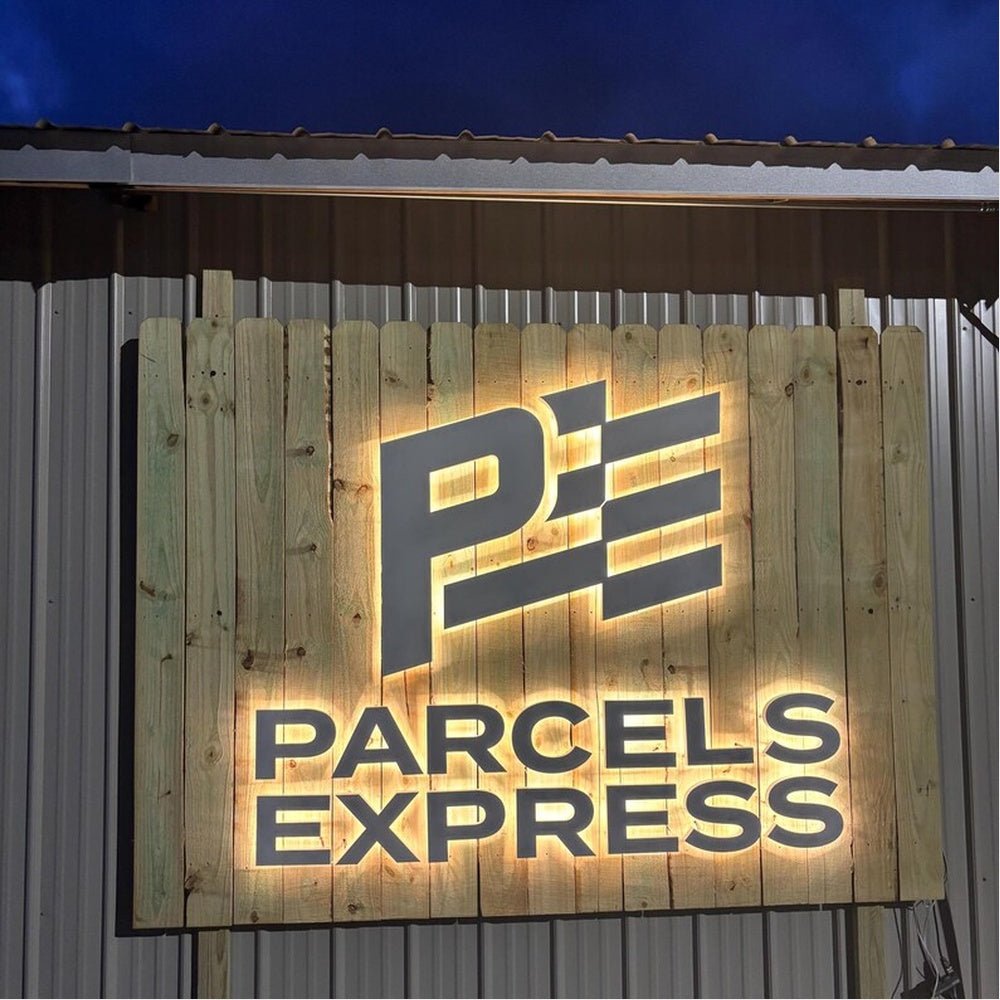 Pe Parcels Express 3D Backlit Channel Letters Led Light Sign - Shineneon