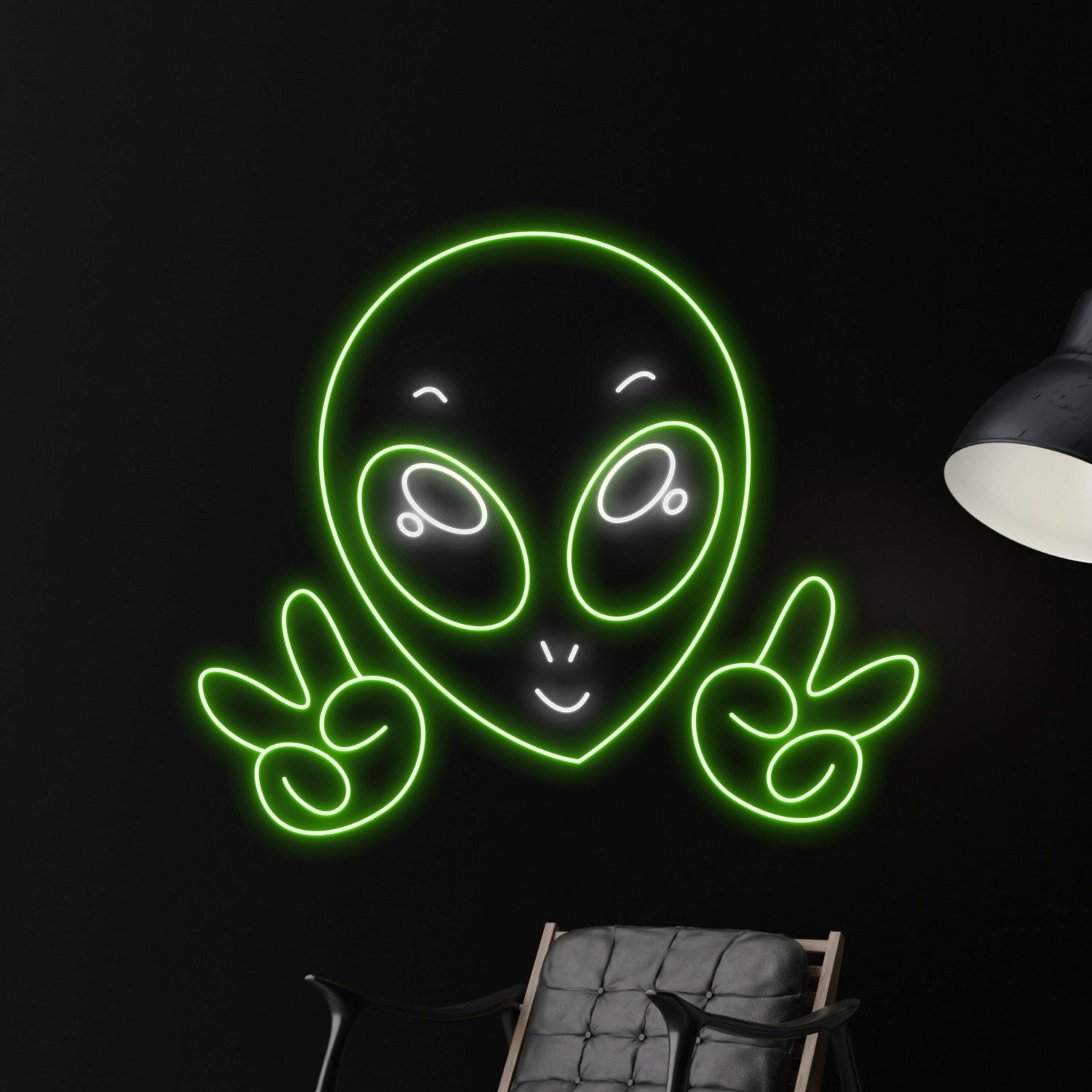 Peace Alien Led Neon Sign Restaurant Decbar Club Decor | Shineneon