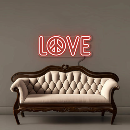 Peace And Love Led Neon Signs | Shineneon