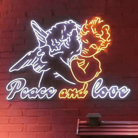 Peace And Love Led Sign Business Neon Sign