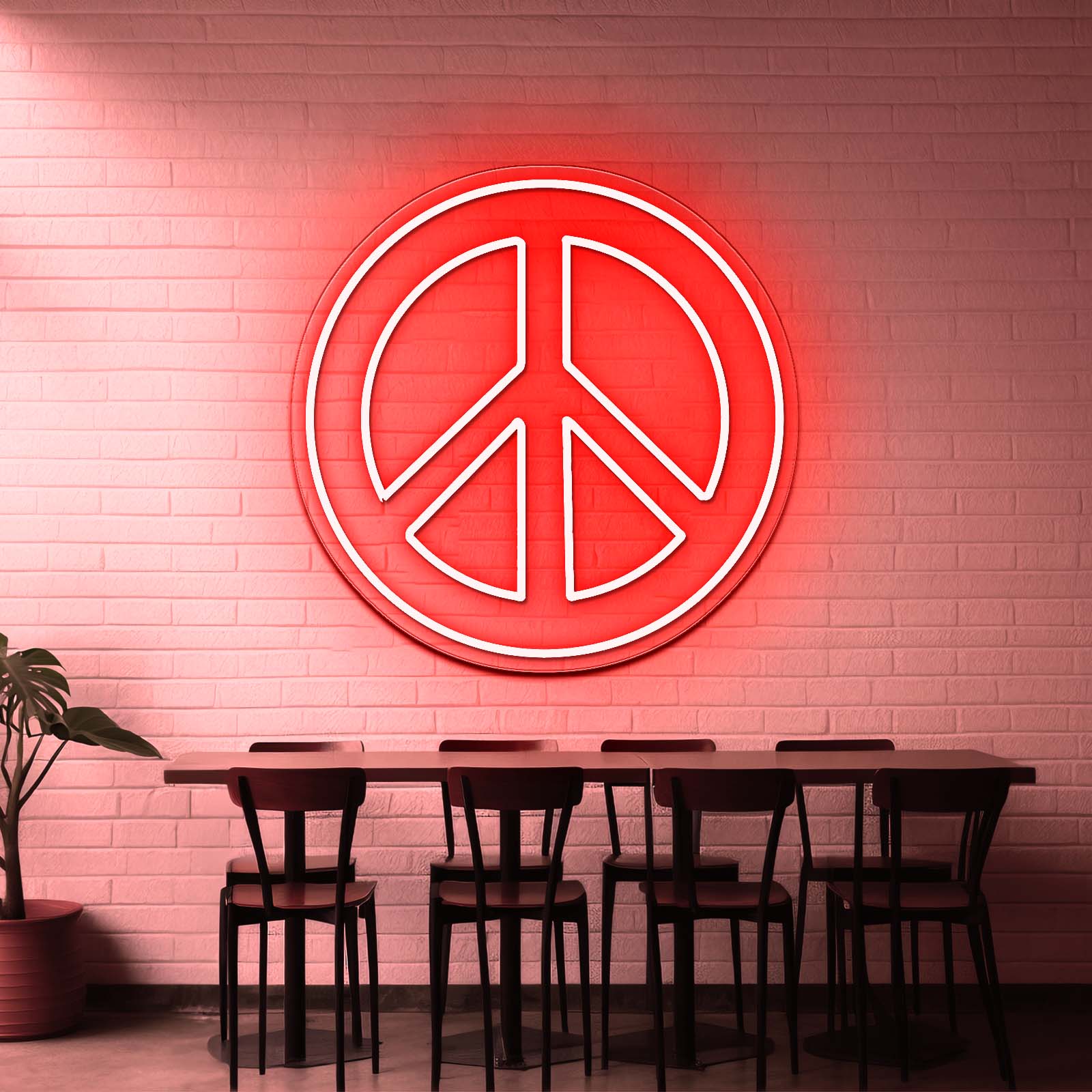 Peace And Love Neon Signs Wall Decor - Shineneon