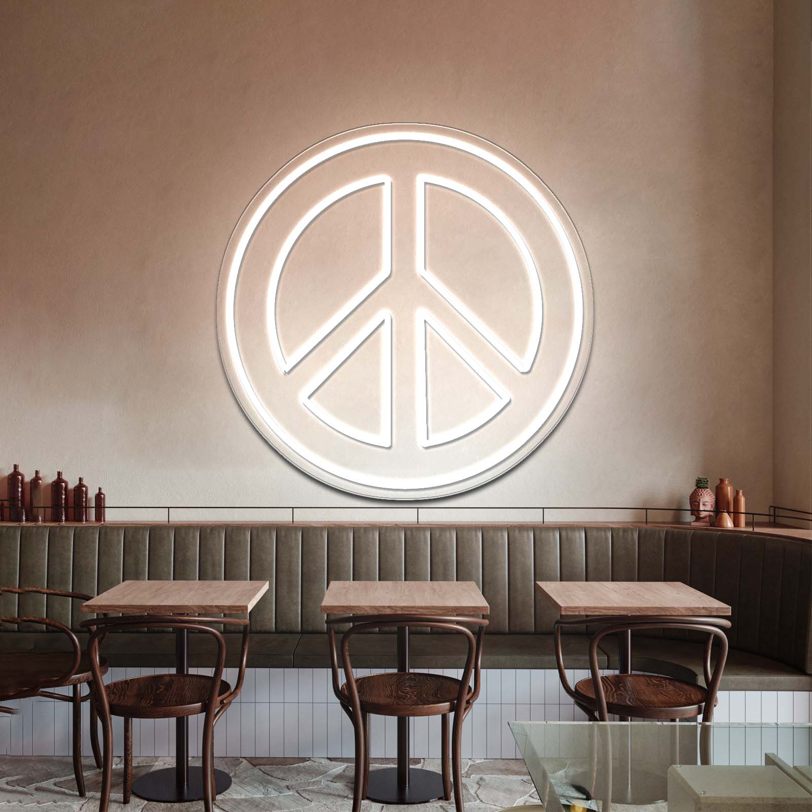 Peace And Love Neon Signs Wall Decor - Shineneon