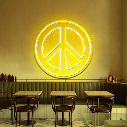 Peace And Love Neon Signs Wall Decor - Shineneon