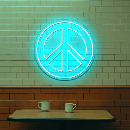 Peace And Love Neon Signs Wall Decor