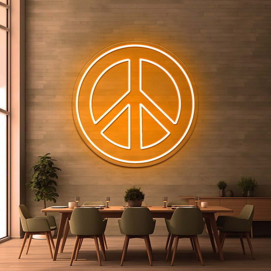 Peace And Love Neon Signs Wall Decor