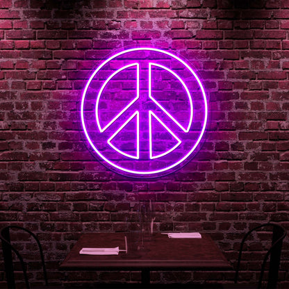 Peace And Love Neon Signs Wall Decor