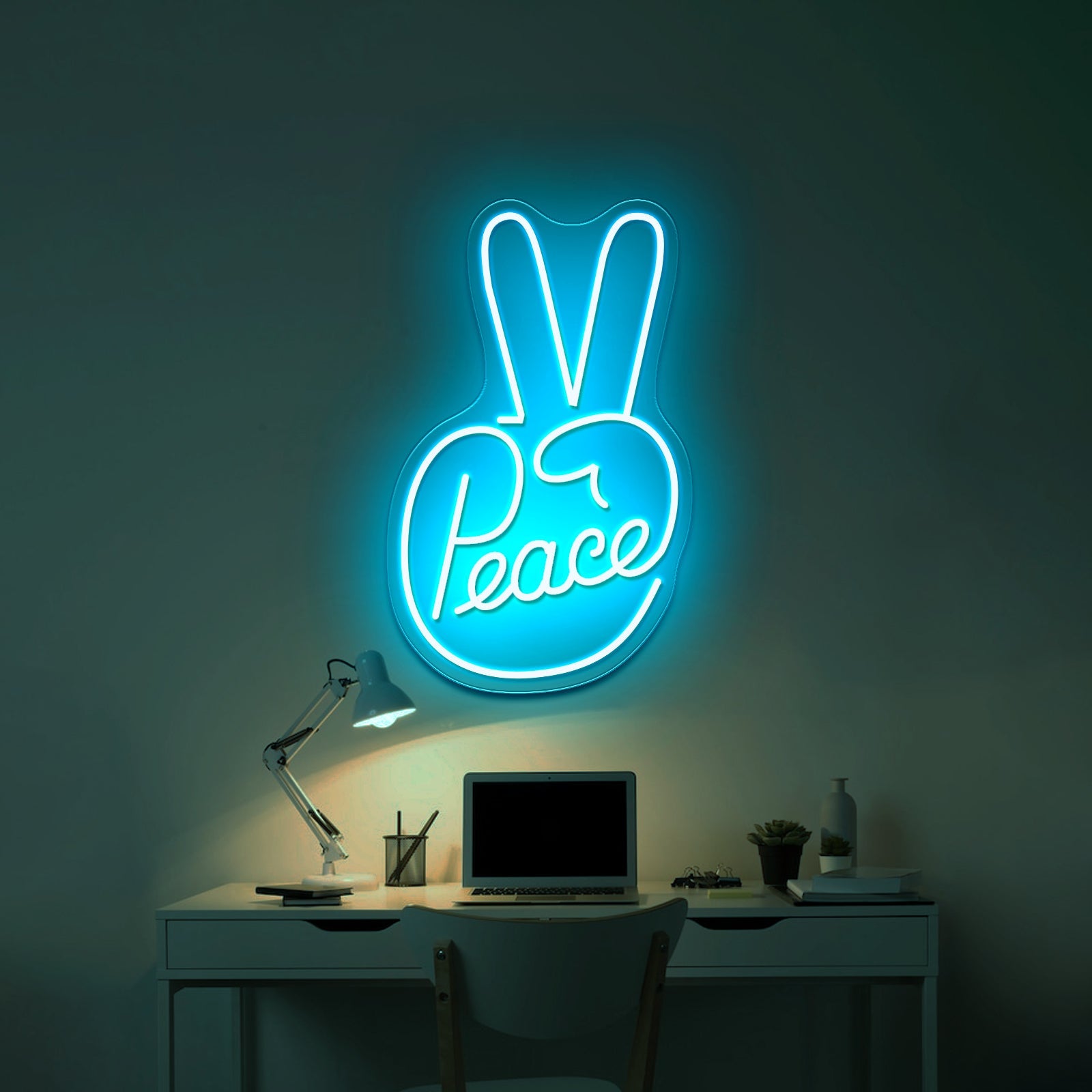 Peace Artistic Neon Signs Wall Art Led Signs - Shineneon