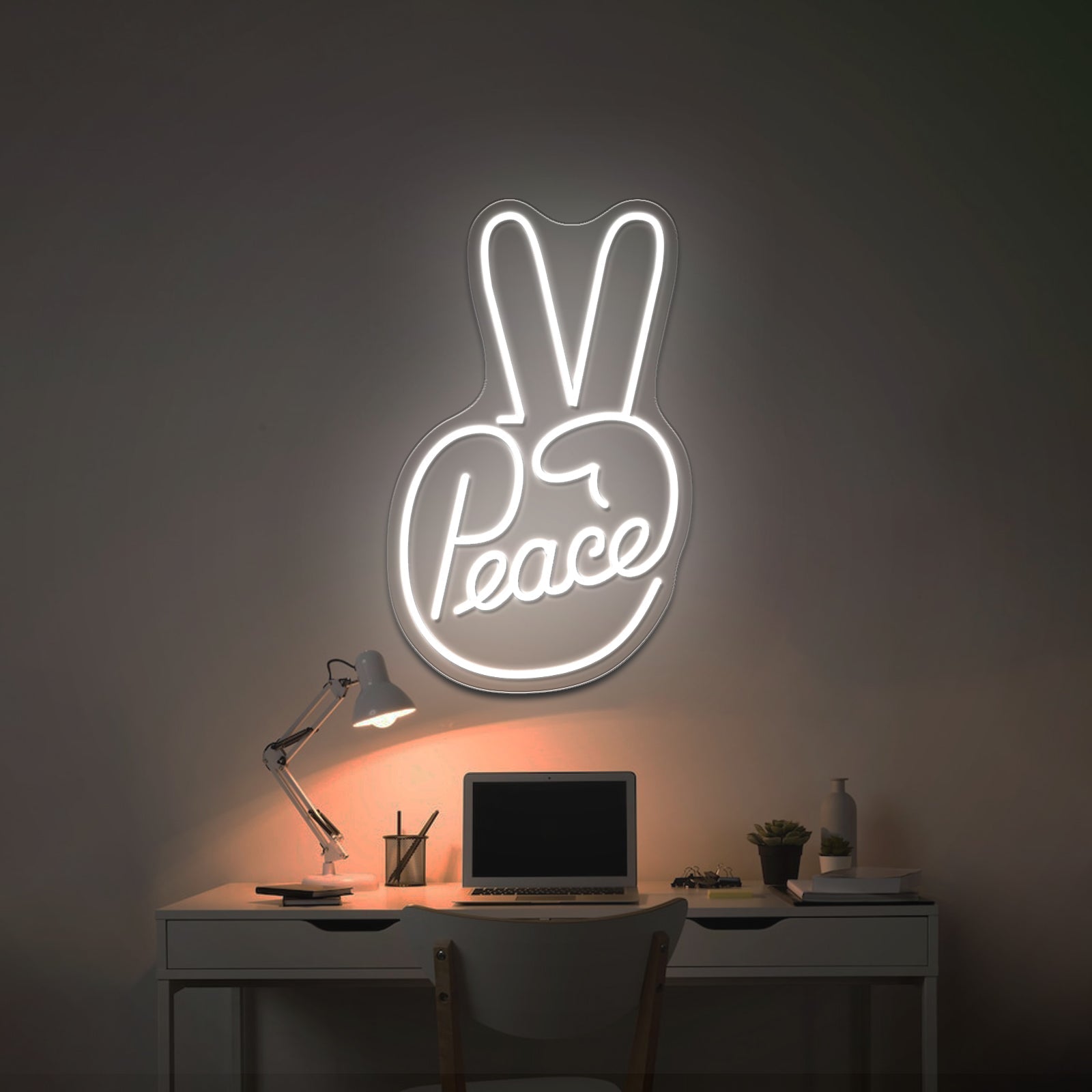 Peace Artistic Neon Signs Wall Art Led Signs - Shineneon