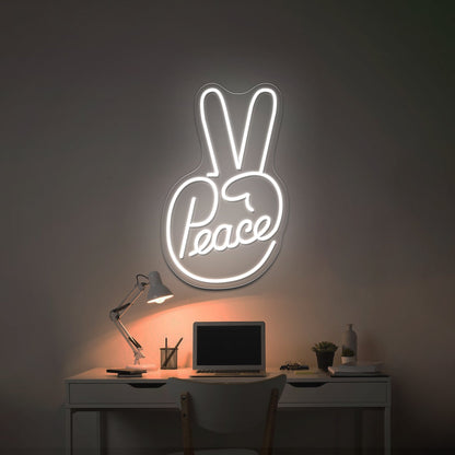 Peace Artistic Neon Signs Wall Art Led Signs - Shineneon