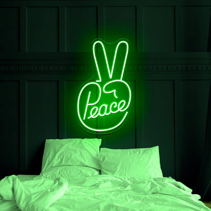 Peace Artistic Neon Signs Wall Art Led Signs - Shineneon