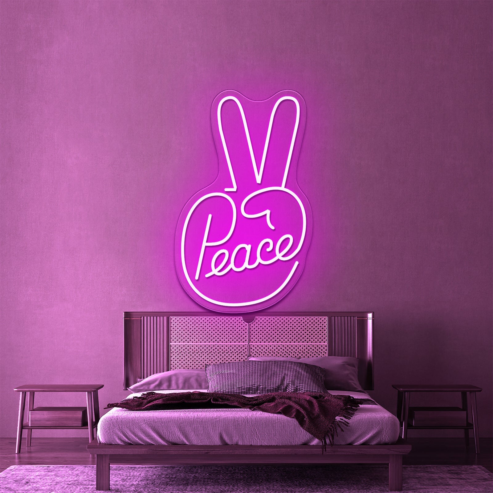Peace Artistic Neon Signs Wall Art Led Signs - Shineneon