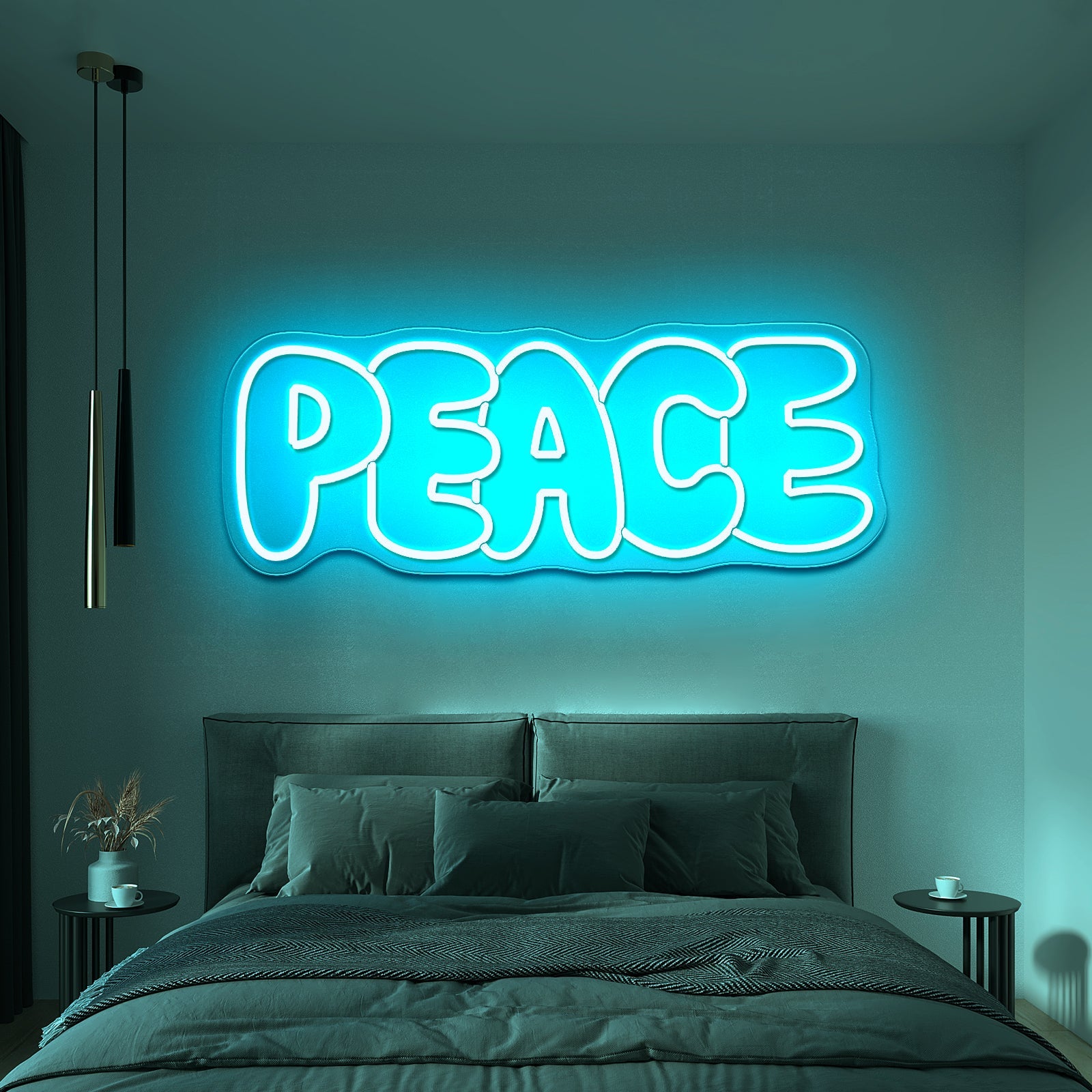 Peace Colorful Led Neon Signs Wall Art Words - Shineneon