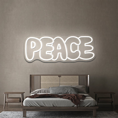 Peace Colorful Led Neon Signs Wall Art Words - Shineneon
