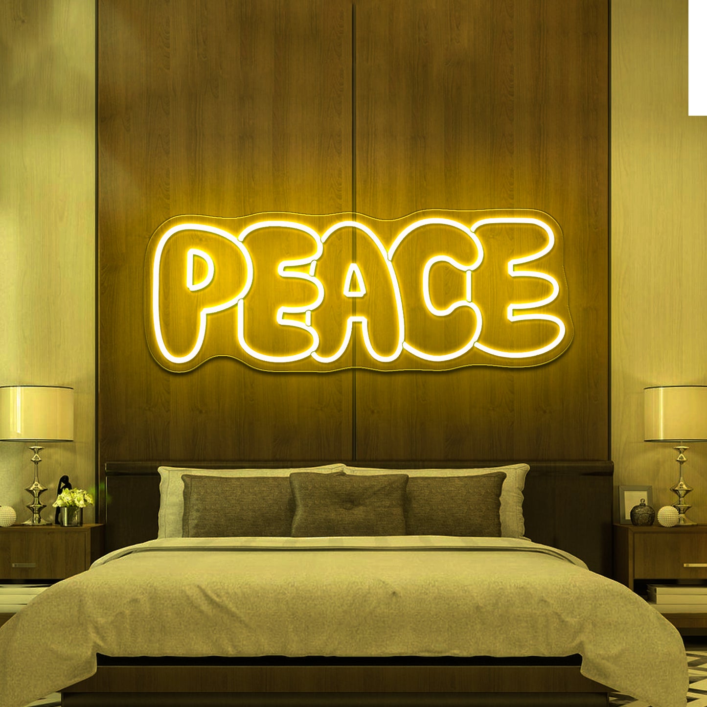 Peace Colorful Led Neon Signs Wall Art Words