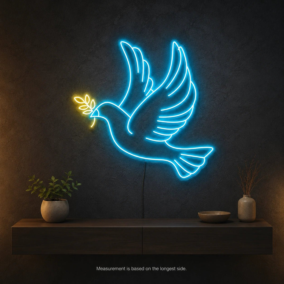 Peace Dove In Flight LED Neon Sign - Shineneon