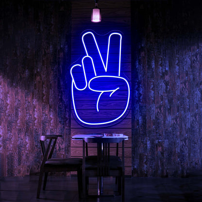 Peace Hand Cheap Neon Signs - LED neon sign view 5