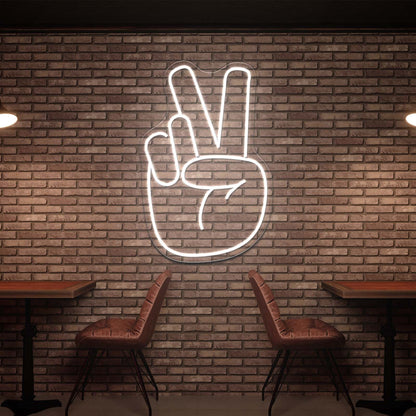 Peace Hand Cheap Neon Signs - LED neon sign view 8
