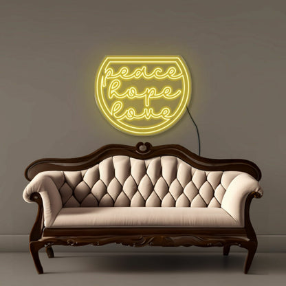 Peace Hope Love Led Neon Signs | Shineneon