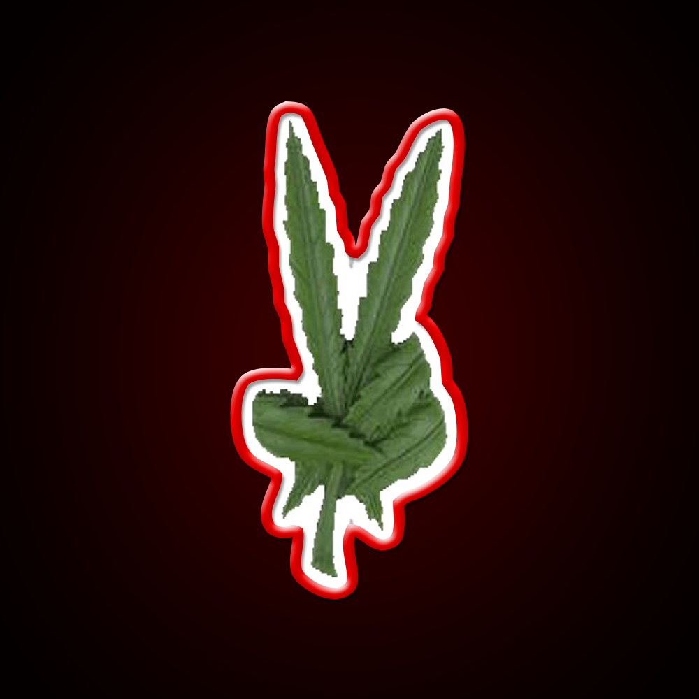 Peace Leaf Hemp Inspired Green Leaf Led Neon Sign Rgb Color - LED neon sign view 10