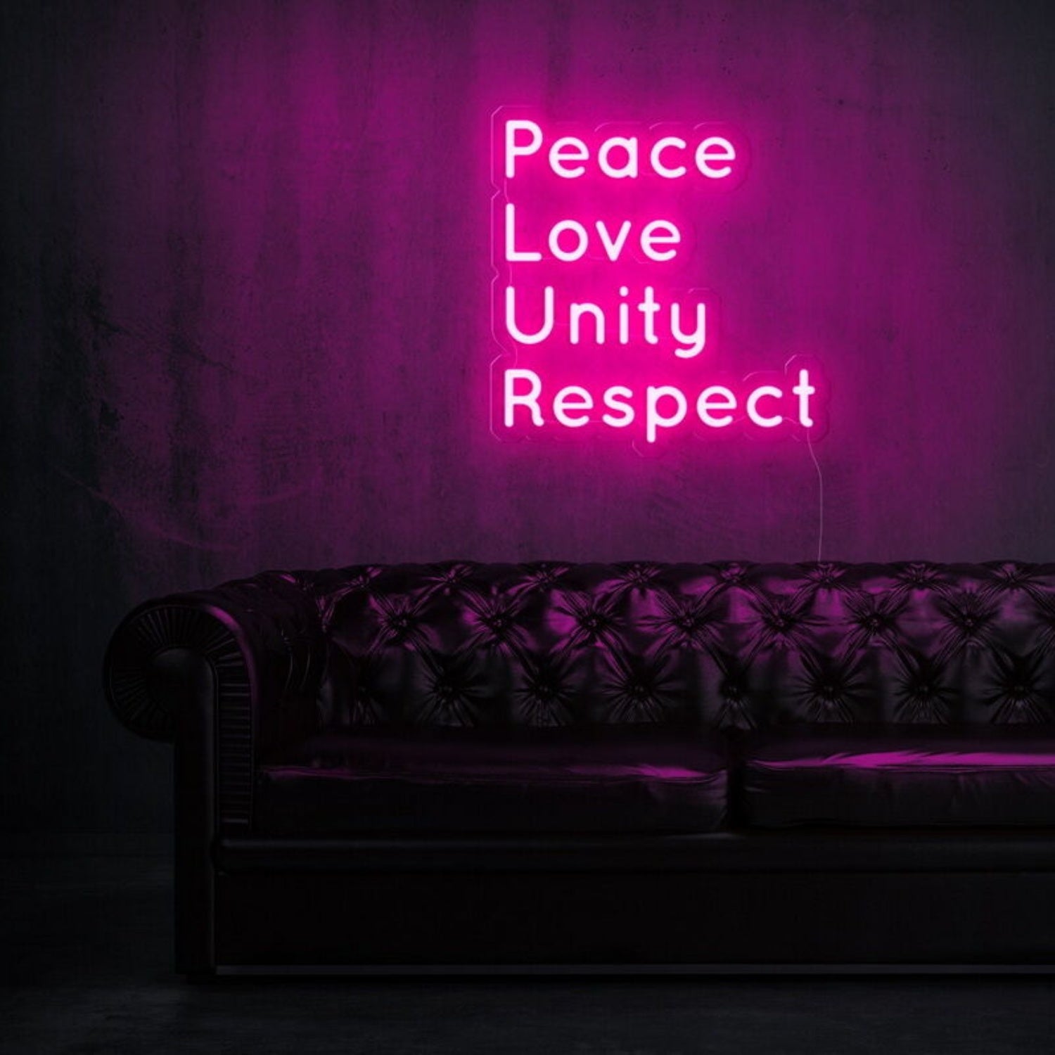 Peace Love Unity Respect Plur Led Neon Sign | Shineneon