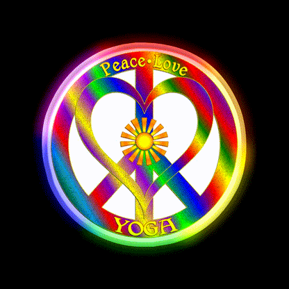 Peace Love Yoga Led Neon Sign For Wellness Space Rgb Color