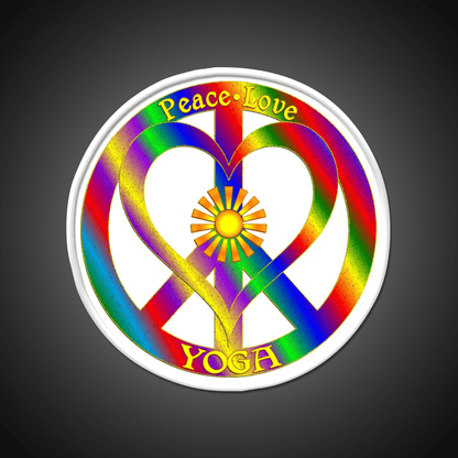 Peace Love Yoga Led Neon Sign For Wellness Space Rgb Color - Shineneon