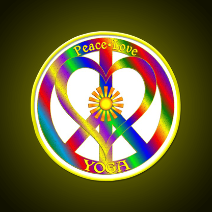 Peace Love Yoga Led Neon Sign For Wellness Space Rgb Color - Shineneon